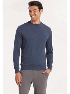 NWT VUORI Ponto Performance Crew in Azure Heather Size S